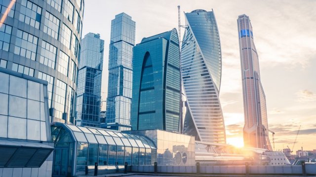 Фотообои - Небоскребы Moscow City  - №0005641