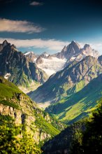 Фотообои Красивый горный пейзаж Кавказа, Грузия