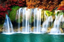 Фотообои Водопад Huay Mae Kamin крупным планом, Таиланд