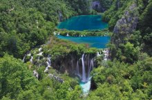 Фотообои Захватывающий вид Плитвицких озер с высоты 