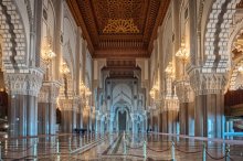 Фотообои Интерьер мечети Хасана II в Касабланке
